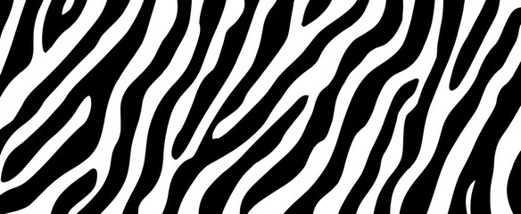 Black and white zebra print pattern design.