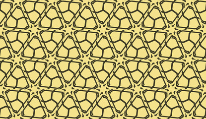 Vector illustration with pattern in triangles style. Curved line. Decorative design for For interior wallpaper, smart design, fashion print.