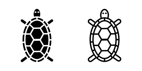 Turtle icon on white background