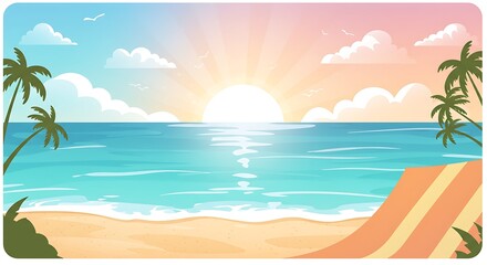 Fototapeta premium Golden Hour Serenity