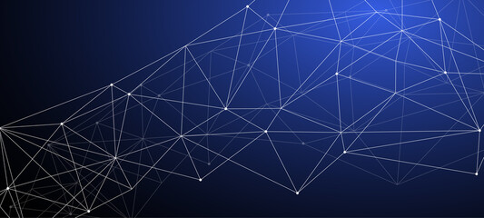 data structure network link modern futuristic for banner background