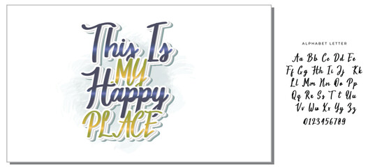 this is my happy place quote letter