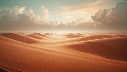 a unseen scene on a distant planet, covered in golden sand that stretches into infinity