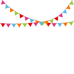 Obraz premium Bunting Festival Flag