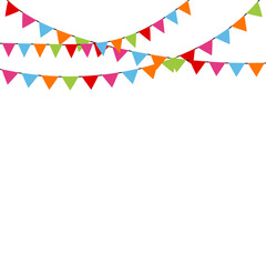 Fototapeta premium Bunting Festival Flag