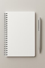notebook and pen