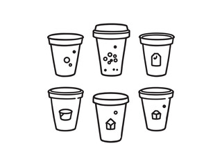 Mixing Paddle Line Art Illustration