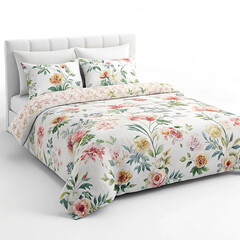 King size duvet with floral print