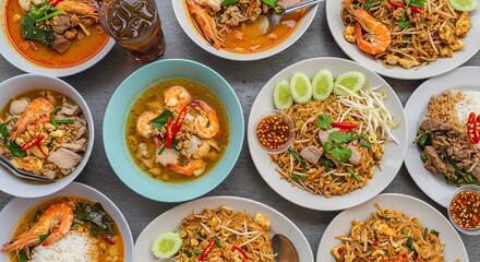 Delicious Thai Food: A Vibrant Culinary Display