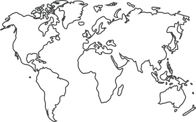 Map of the world. World map background design. Vector illustration of world map
