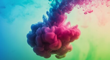 Obraz premium Colorful Ink Mixing in Water