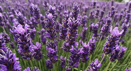 Obraz premium Lavender Field: A Serene Impressionist Painting