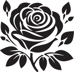 Rose silhouettes vector EPS Design
