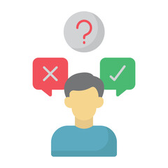 Conclusion Vector icon which can easily modify or edit