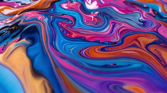 A dynamic abstract design with swirling patterns in vivid pink, blue, and turquoise. artwork enhances artistic projects and modern designs, ideal for print and digital use.