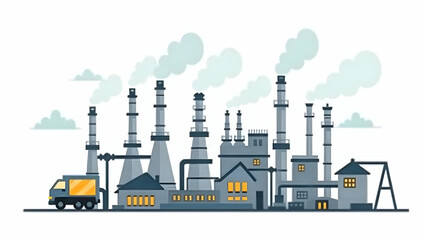 Flat Comprehensive evaluation of crude oil refining emissions assessing environmental impact efficiency measures regulatory compliance and emission control strategies to drive cleaner production in  S