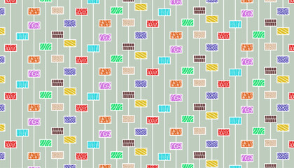 seamless pattern with colorful dots