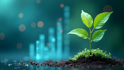 Professional photo stock image featuring a sustainability market trends interface with dynamic interactive dashboards and advanced digital analytics to assess eco friendly consumer patterns and green 