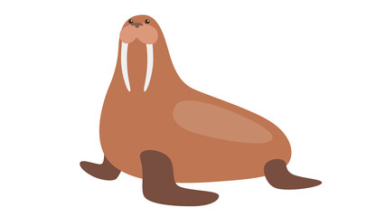 Cute Walrus Illustration