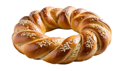 croissant on white background