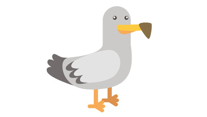 Cute Seagull Illustration
