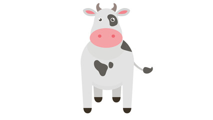 Cute Cartoon Cow Illustration
