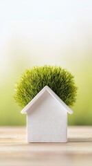 Minimalist Vintage Home with Overgrown Grass