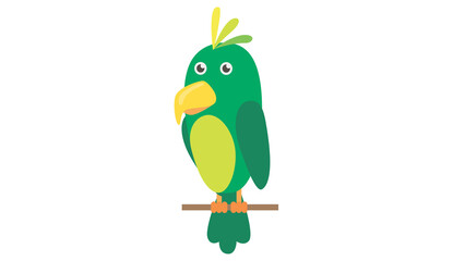 Cute Parrot Illustration