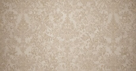 Elegant damask wallpaper, intricate lace-like pattern in subtle neutrals ,  design,  seamless