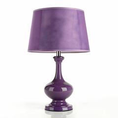 Obraz premium A 3D model of a stylish purple table lamp, featuring a sleek, modern design,