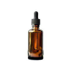 Amber glass dropper bottle, likely for essential oil or serum