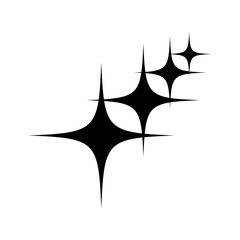 Sparkle vector icon. Shine symbol illustration. star sign or logo.