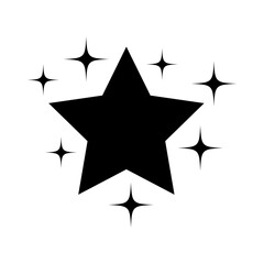 Sparkle vector icon. Shine symbol illustration. star sign or logo.