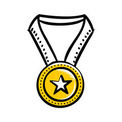 Cheerleading pom-pom in vibrant yellow and white colors  