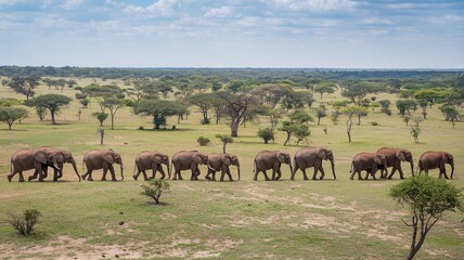 Fototapeta premium Wildlife in African Savanna Featuring Lion, Giraffe, and Zebra in Natural Habitat