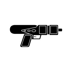 Water gun icon vector. Children's gun illustration sign. Toy gun symbol or logo.
