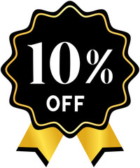 Black Friday 10% OFF Label
