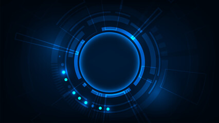 Abstract technology background, high tech communication concept, digital innovation futuristic