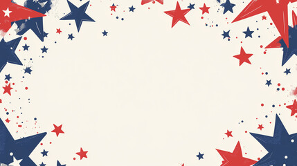 Fototapeta premium july the 4th, powerpoint background, celebration, minimalism