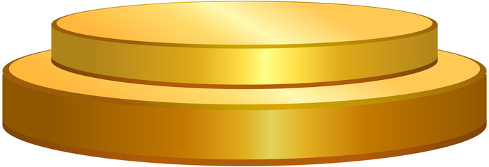 Golden Product Display Stage 