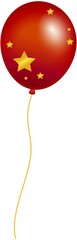Red balloon decoration