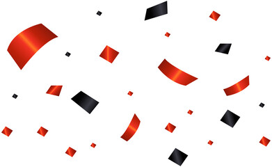 Black Red Ribbon Decoration 
