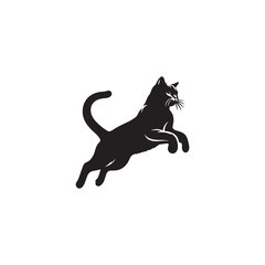 Chartreux Cat Vector Silhouette: Elegant and Muscular Feline Design Featuring the Breed’s Distinctive Smile, Dense Woolly Coat, and Rounded Features in a Clean, Minimalist Vector Style.
