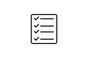Checklist task list to do list planning icon vector