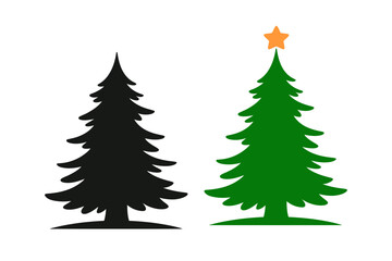 Christmas tree vector illustration holiday season