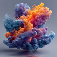 Obraz premium Bunte Staubexplosion