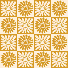Pattern Sun Summer Abstract Retro Beach. Playful abstract background with organic sunshine shapes. Great for posters, gift wrapping, and modern branding needs. Boho Sun Abstract Bg.