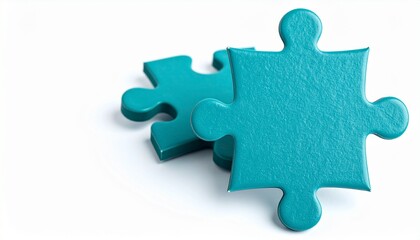 Obraz premium jigsaw puzzle piece on white background