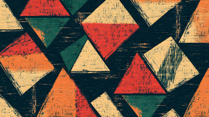 Abstract Geometric Triangle Art Design