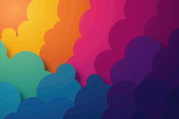 Abstract colorful overlapping circles background, spiral, optical